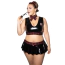 Костюм школярки JSY Sexy Lingerie P61112, чорний: спідниця + топ + чокер + стрічка для волосся - Фото №1