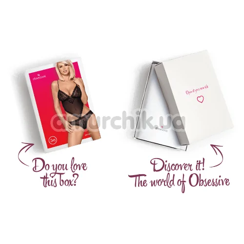 Боді Obsessive 820-TED-1, чорне