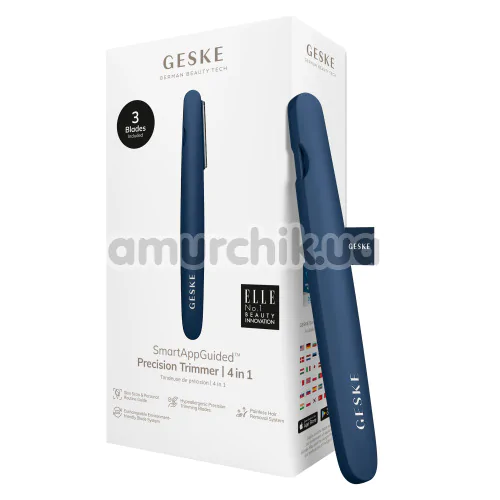 Триммер Geske Precision Trimmer 4 in 1, темно-синий