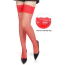 Чулки Star Night Rhinestone Tight Net Stockings, красные - Фото №2