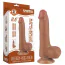 Фаллоимитатор Sliding-Skin Dual Layer Dong 8 с мошонкой, светло-коричневый - Фото №14