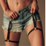 Гартеры Bijoux Indiscrets Maze Shorts Garter, черные - Фото №3