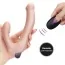Безременевий страпон з вібрацією Rechargeable IJOY Strapless Strap-on 430103, тілесний - Фото №5