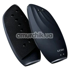 Щітка для обличчя Geske Sonic Thermo Facial Brush & Face-Lifter 8 in 1, чорна - Фото №1