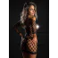 Платье Daring Intimates Deluxe Fence Net Off The Shoulder Minidress, черное - Фото №6