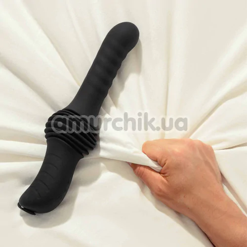 Вибратор с толчками и подогревом Dorcel Deep Orgasm, черный