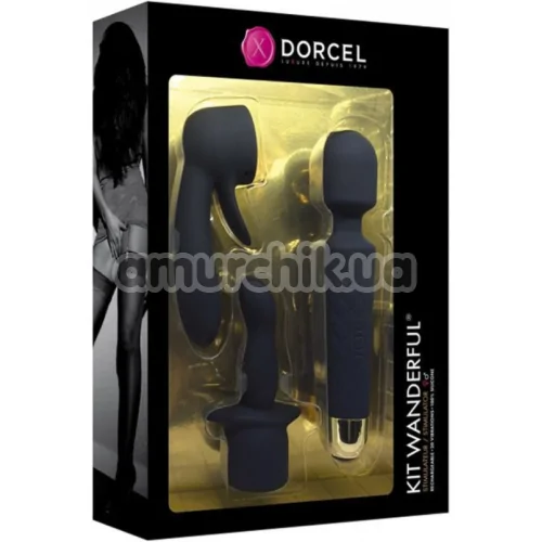 Универсальный вибромассажер Dorcel Kit Wanderful, черный
