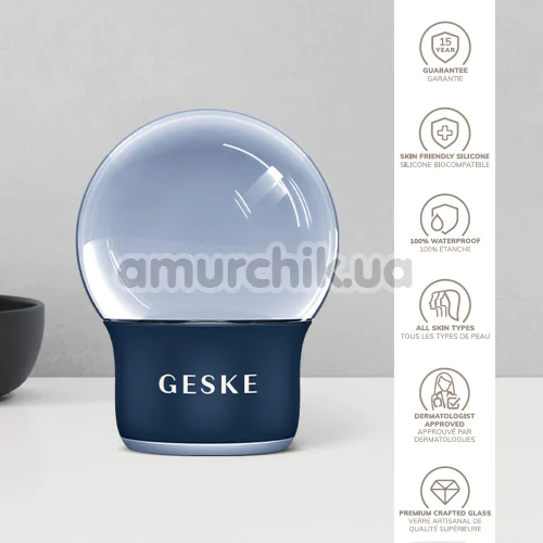 Массажер для лица и тела Geske Cool & Warm Face and Body Massager 7 in 1, синий
