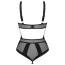 Боді Obsessive Chic Amoria Crotchless, чорне - Фото №5