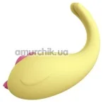 Віброяйце Leten Cute Chicken Baby, жовте - Фото №1