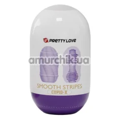 Мастурбатор Pretty Love Cupid-Х Smooth Stripes, фиолетовый - Фото №1