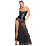 Платье Noir Handmade Dress Robe Corset Long, черное - Фото №1