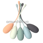 Набір вагінальних кульок Sweet Em Velvet Lure Kegel Ball, різнокольоровий - Фото №1