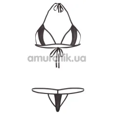 Комплект Mandy Mystery Transparent Bikini черный: бюстгальтер + трусики - Фото №1
