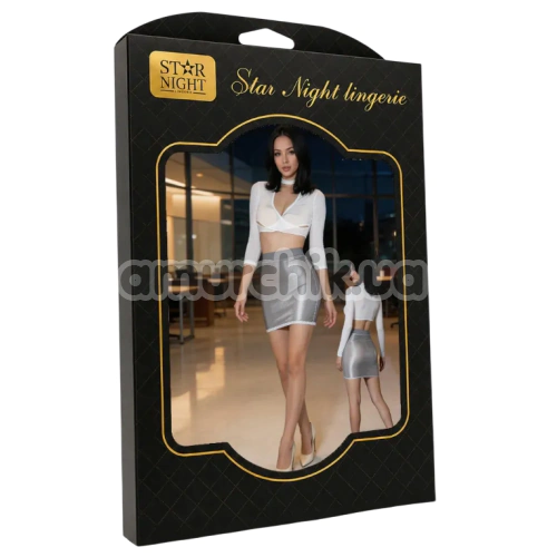 Юбка Star Night Transparent Mini Skirt, серая