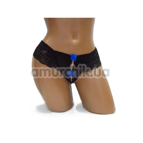 Трусики-стринги женские G-String черные (модель 2389) - Фото №1