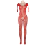 Комбинезон Star Night Circle Net Bodystocking, красный - Фото №4