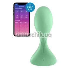 Анальная пробка с вибрацией Satisfyer Trendsetter, бирюзовая - Фото №1