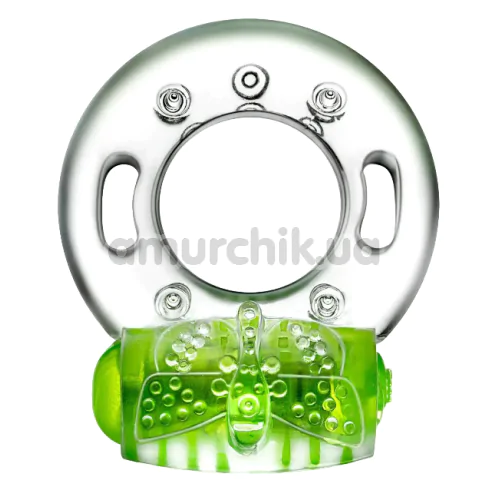Віброкільце для члена Play With Me Arouser Vibrating C-Ring, зелене