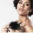 Пір'їнка для пестощів Bijoux Indiscrets Pom Pom Feather Tickler, чорна - Фото №7