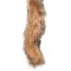 Анальная пробка с рыжим хвостиком Easy Toys Fox Tail Plug M, серебряная - Фото №3