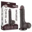 Фаллоимитатор Sliding-Skin Dual Layer Dong 7.5 с мошонкой, коричневый - Фото №14