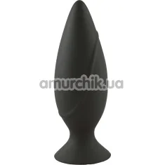 Анальная пробка Malesation Small Silicone Butt Plug, черная - Фото №1