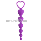 Анальная цепочка Fantasy Toys Anal Beads Challenge, фиолетовая - Фото №1