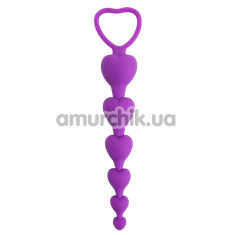 Анальная цепочка Fantasy Toys Anal Beads Challenge, фиолетовая - Фото №1