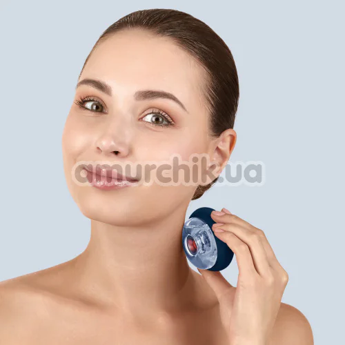 Ультразвуковий масажер для обличчя та тіла Geske Sonic Cool & Warm Face and Body Massager 9 in 1, синій