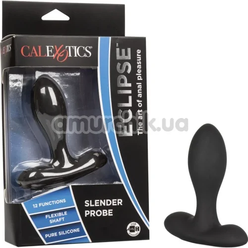 Анальная пробка с вибрацией Eclipse Slender Probe, черная