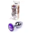 Анальна пробка з фіолетовим кристалом Exclusivity Jewellery Dark Silver Plug, срібна - Фото №8