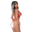 Комплект Daring Intimates Bra, Panty and Blindfold Set, червоний: бюстгальтер + трусики + маска - Фото №4
