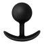Анальная пробка Alume Weighted Silicone Butt Plug S, черная - Фото №1