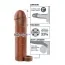 Насадка на пенис Fantasy X-tensions Perfect 2 inch Extension with Ball Strap, коричневая - Фото №7