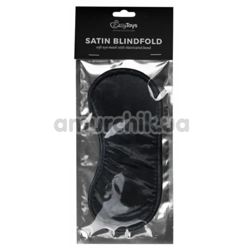 Маска на глаза Easy Toys Satin Blindfold, черная