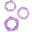 Набор эрекционных колец Stay Hard Beaded Cockrings, фиолетовый - Фото №3
