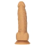 Фалоімітатор + віброкуля Addiction Naked Silicone Dong 8, тілесний - Фото №1