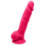 Фалоімітатор Real Love Premium Silicone Dildo 7 з мошонкою, рожевий - Фото №1