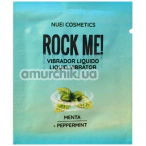 Возбуждающий гель с эффектом вибрации Rock Me! Liquid Vibrator PepperMint - мята, 2 мл - Фото №1