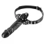 Кляп з фалоімітатором Fetish Tentation Double Penis Gag, чорний - Фото №1