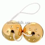 Вагінальні кульки Gold Balls, золоті - Фото №1