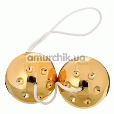 Вагінальні кульки Gold Balls, золоті - Фото №1