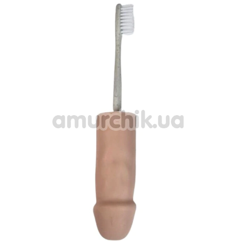 Зубна щітка у вигляді пеніса Diverty Sex Penis Toothbrush, тілесна
