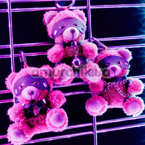 Брелок у вигляді ведмедика Crushious Crushito Harness Chains Bear Keyring, світло-коричневий