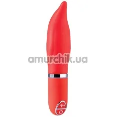 Кліторальний вібратор Purrfect Silicone, гладенький червоний - Фото №1