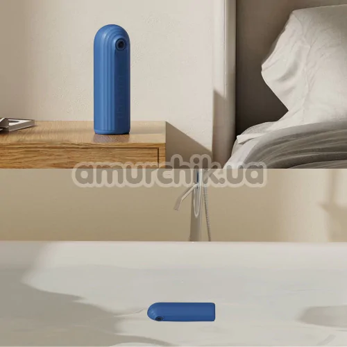 Мастурбатор с вибрацией и толчками Otouch Submarine, синий