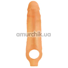 Насадка на пенис Superme Mighty Sleeve With Ball Loop, телесная - Фото №1