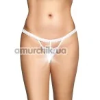Трусики-стринги G-String 2500, белые - Фото №1