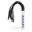 Плеть S&M Leather Flogger, бело-фиолетовая